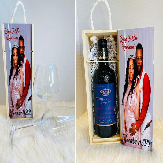 Custom Wine Box with Custom Bottle Labels